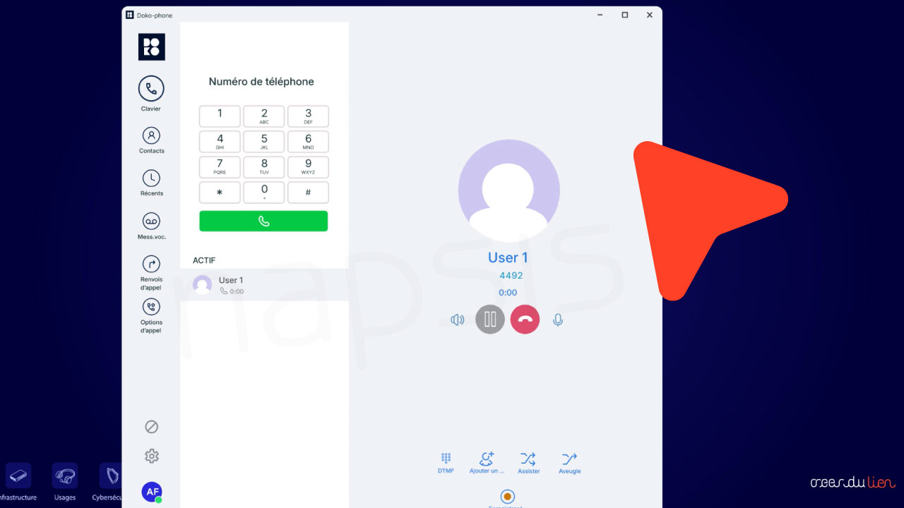 Aperçu du tutoriel : Softphone DOKO